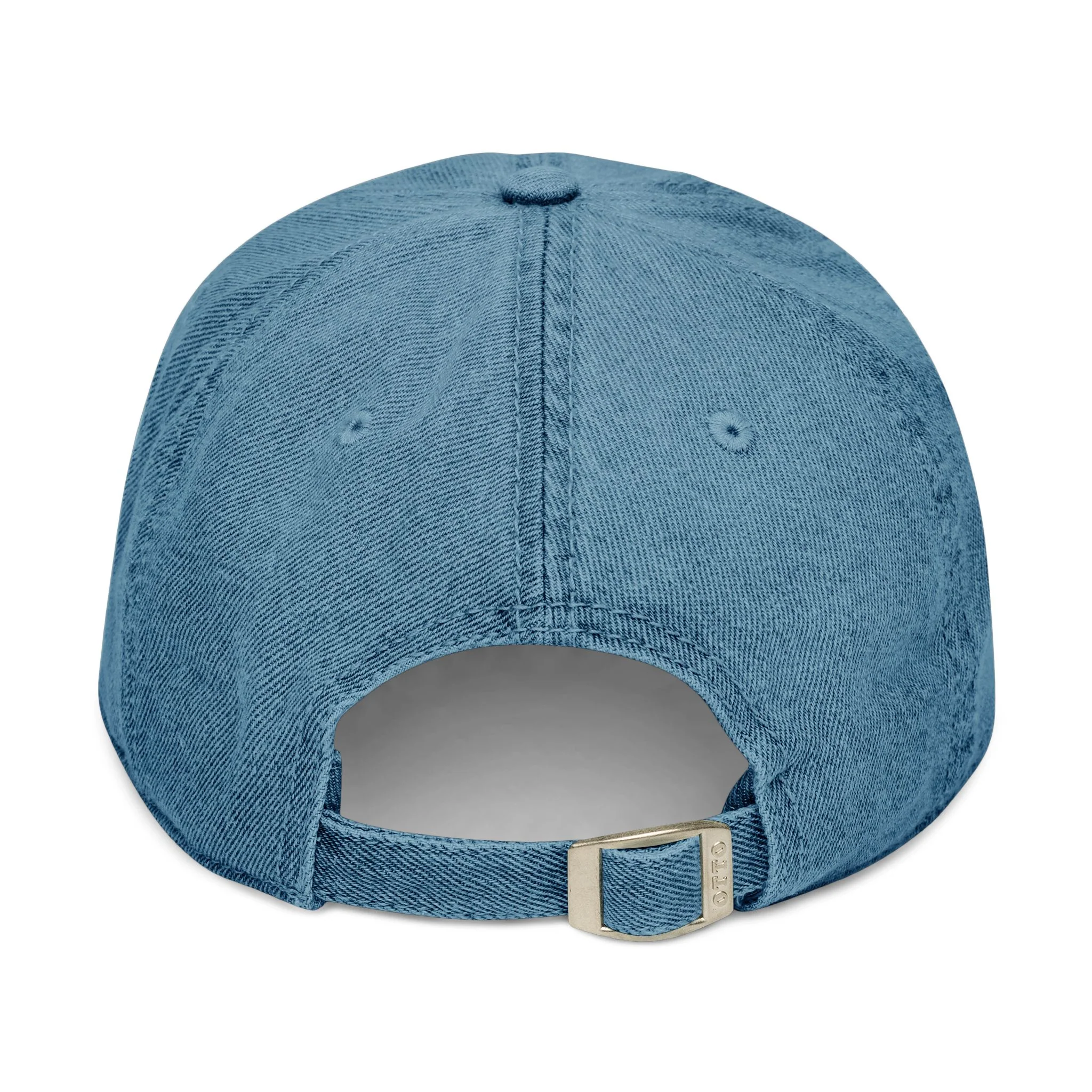Introverted Embroidered Denim Hat - Image 3